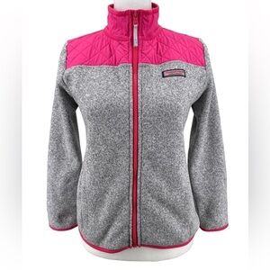 Vineyard Vines Pink and Gray Kids Jacket
